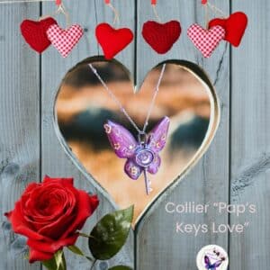 Collier "Pap's Keys Love"