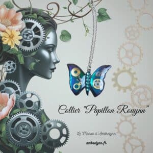 Collier "Papillon Rouynn"
